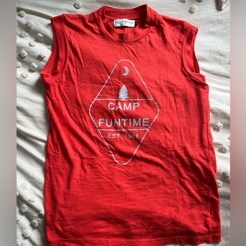 Cute cut off style tank